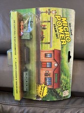 Micro Power Motorized Pull  Go Train Set Sealed Diecast loco NEW