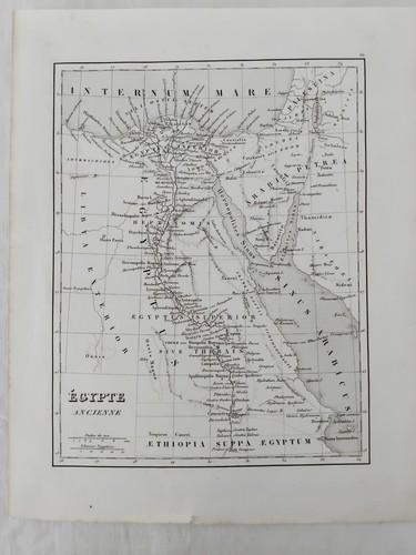 CARTE ANCIENNE EGYPTE ANCIENNE 1835 MONIN FREMIN BENARD ACIER OLD MAP F09 - Picture 2 of 2