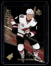 2016-17 SP Authentic Future Watch Autograph Black Roookie Christian Dvorak RC