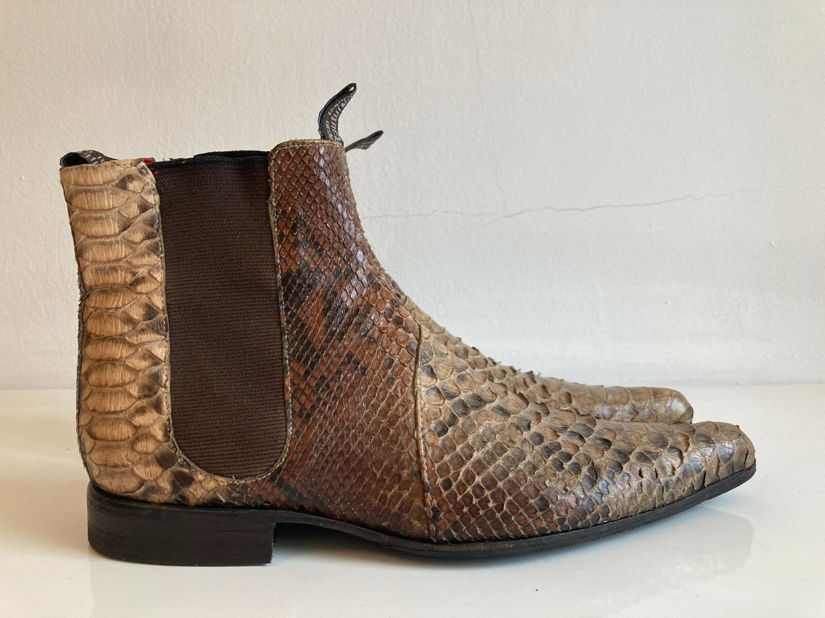 Jean Baptiste Rautureau 90's Rare Vintage Python Skin Boots