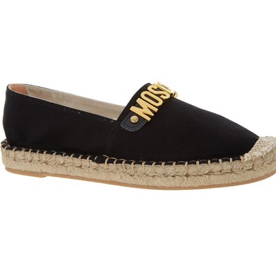 black designer espadrilles