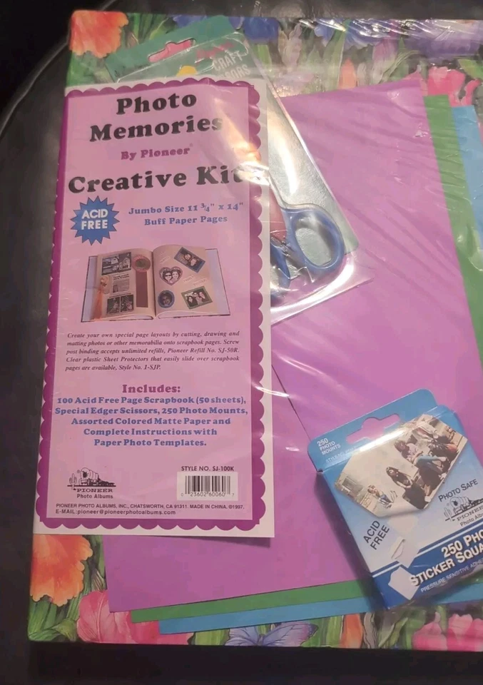NIP Photo Memories by Pioneer Creative Kit scrapbook photo album w/ accessories - Image 4 of 4