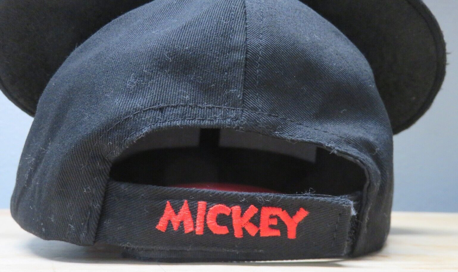 Disney Micky Mouse Ears Solid Black Hat Adjustabl… - image 4