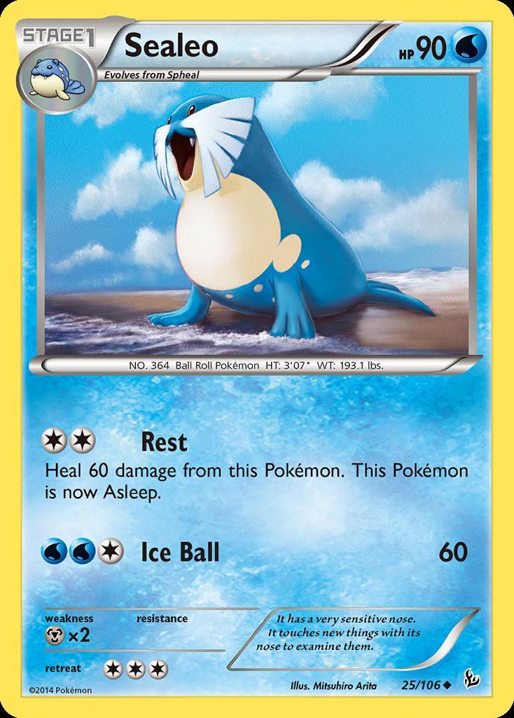 Pokemon Sealeo (25/109) Flashfire LP