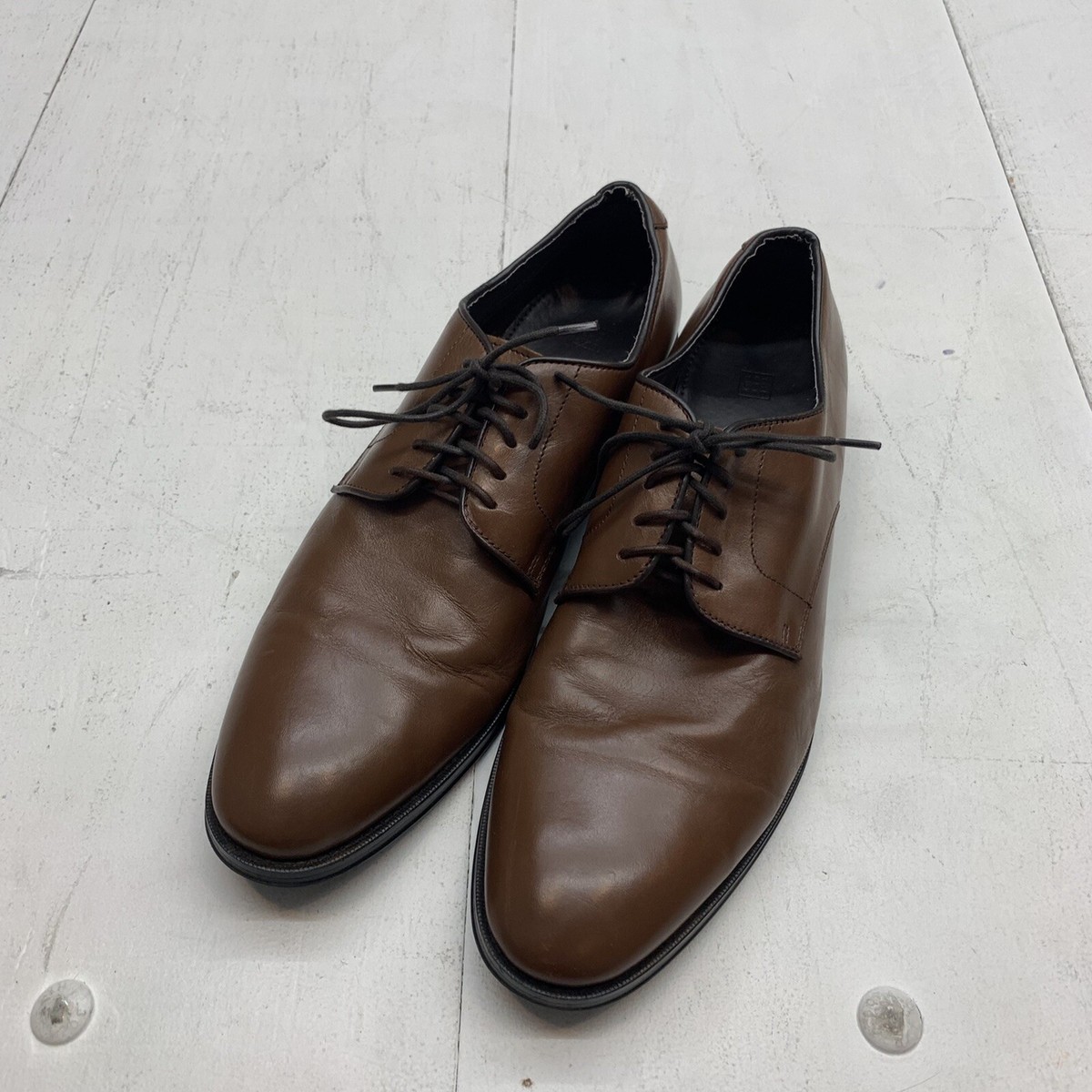 The Black Tux Brown Leather Men\'s Dress Shoes Black Leather Shoes - Men main image 4