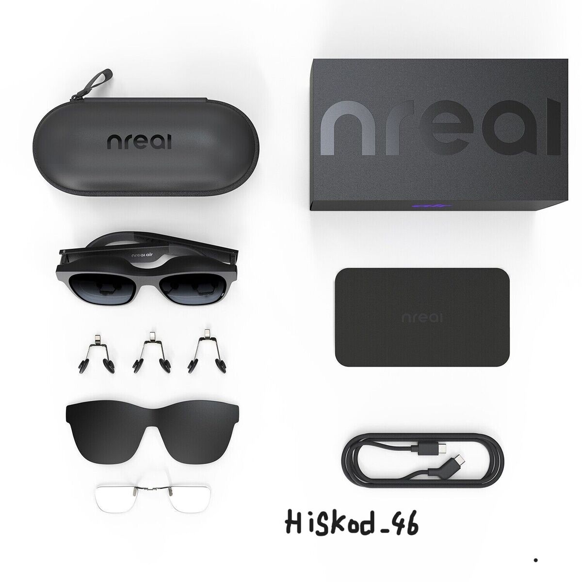Nreal Air Smart Glasses Black AR Smart Glass Wearable XR Nreal Air Smart Glasses Black AR Smart Glass Wearable XR