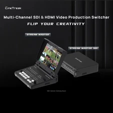 Cinetreak Stream Master Video Switcher HDMI SDI Channel Switch Controller 10inch