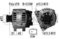 ERA Lichtmaschine Generator 150A 14V FüR Ford Fiesta VI 1.6 Tdci 1.5 2.0