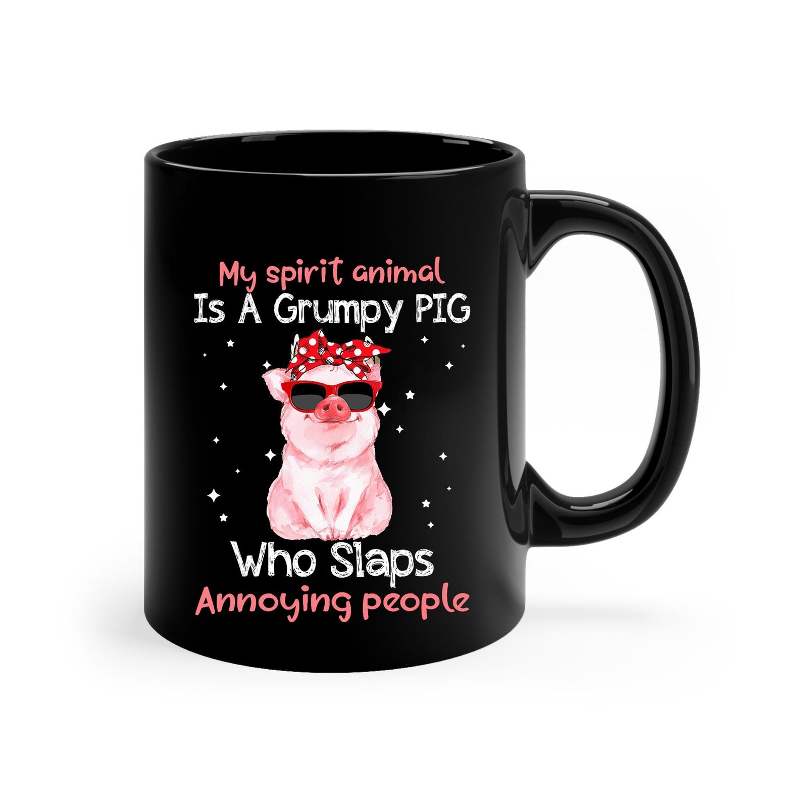 Grumpy Pig Lover Funny Spirit Animal Mug for Pig Enthusiasts