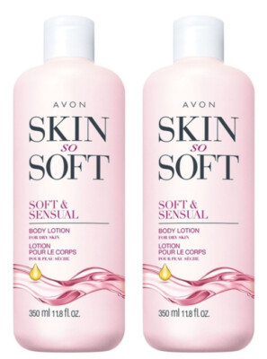 Lot of 2 - Avon Skin So Soft &Sensual Body Lotion 11.8oz