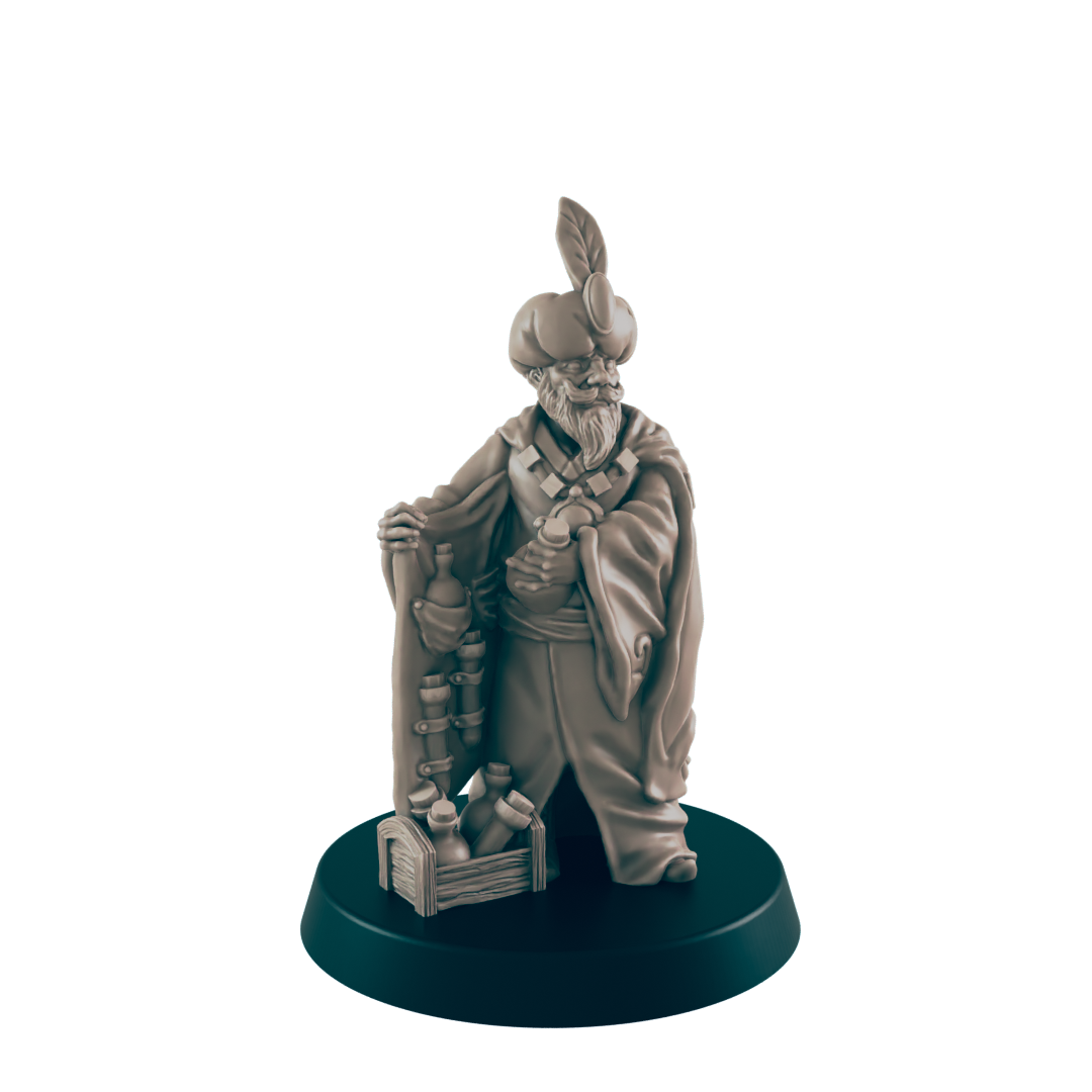 置物 Alchemist      0018 Human Mini | Snake Oil Salesman / Alchemist | Male Townsfolk NPC