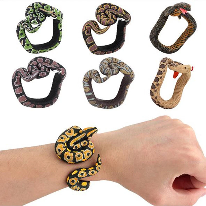 Tricky Funny Spoof Simulation Snake Toy Snake Bracelet Novelty