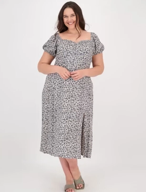 Grey dress size 20 sale