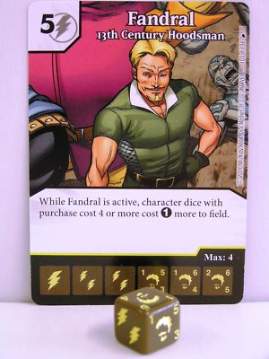 Dice Masters - 1x #103 Fandral 13th Century Hoodsman - The Mighty Thor