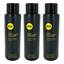 BYRD Hairdo Products 3-in-1 Hair & Body Cleanser Coconut Sea Salt 15oz Lot of 3