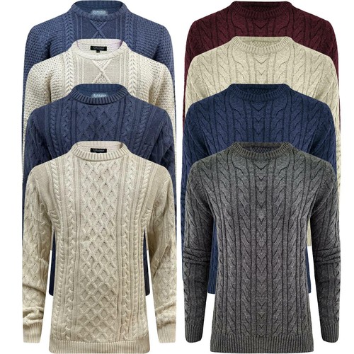 Mens Ex-ZARA Chunky Cable Fisherman 