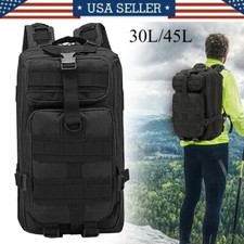 45L Daypack Military Molle Tactical Backpack Rucksack Camping Hiking Travel Bag