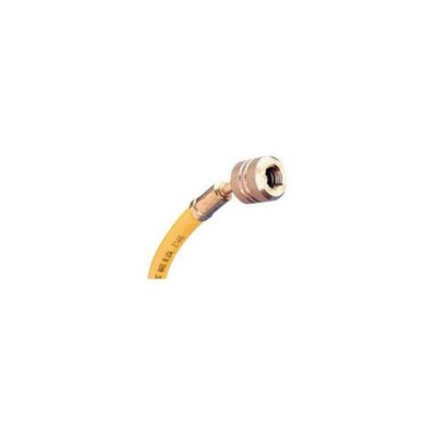 Mastercool 45722 72'' Yellow Standard Charging Hose With 1/4  Sae Automatic Shut