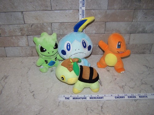 Lotto 4 peluche Pokemon circa 6'; Charmander, Tyranitar, Turtwig, Sobbie - Foto 7 di 7