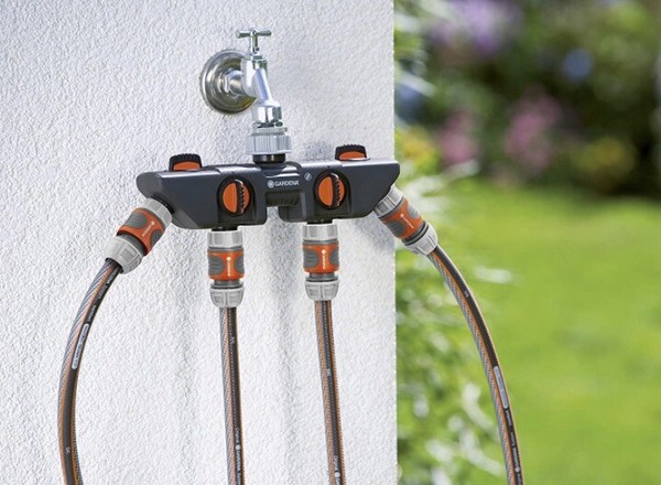 "Gardena 4 Wege Verteiler G 3/4\"; G 1\" Wasserhahn Wasserverteiler Nr. 8194-20"-image