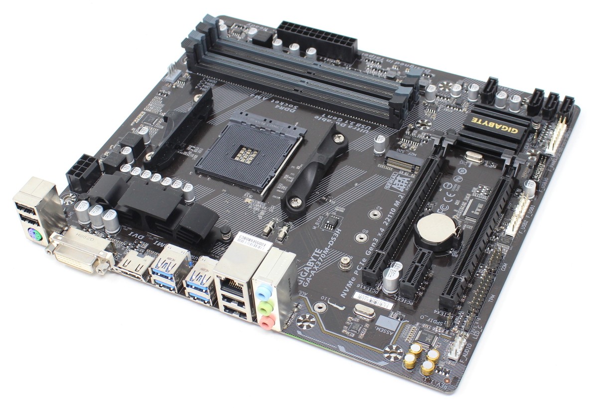 Mainboard Gigabyte Z370m Ds3h Gigabyte X370m Ds3h Socket De Carte
