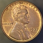 1937 LINCOLN CENT BU FRESH FROM ORIGINAL ROLL-LOT-113