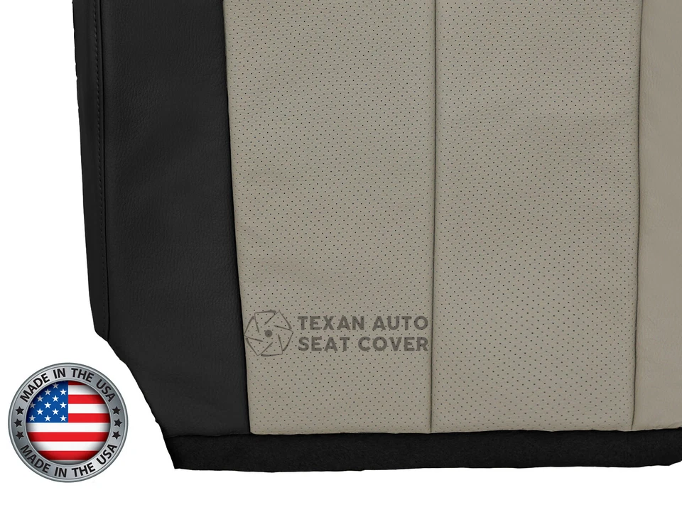 Ford Expedition Eddie Bauer 2009 2010 parte inferior del conductor cubierta de asiento de cuero tostado/negro Foto 4 de 4