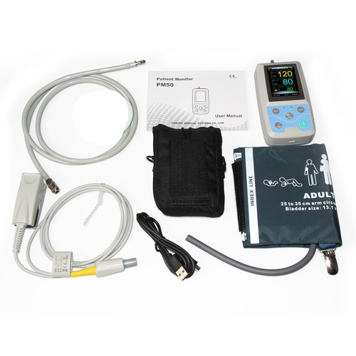 Contec PM50 multi-functional patient monitor,NIBP+SPO2+PR,pc software - Picture 10 of 12