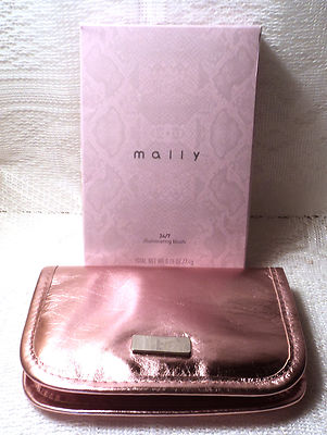 Mally 24/7 Illuminating Blush with Double-Sided Brush & Pouch - Deep - Boxed