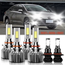 For Toyota Corolla 2005-2008 LED Headlight Hi/Lo Beam+ Fog Light Bulbs Kit 6Pcs