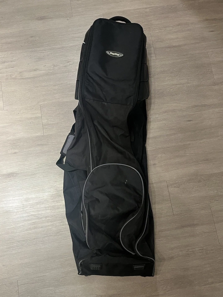 Bolsa de palos de golf Bag Boy T-700 negra cubierta de viaje con ruedas parte superior acolchada Foto 2 de 4