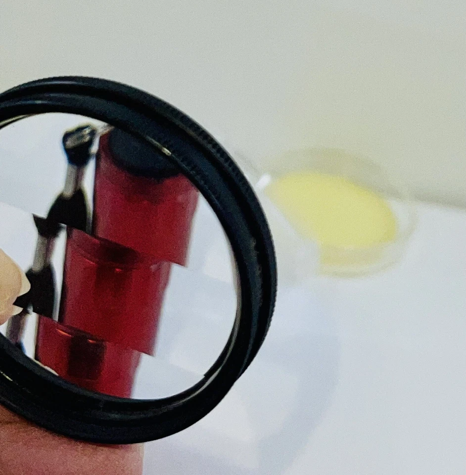 Heliopan Circular Prisma Glass Lens Filter 49 x 0.75 Germany w/case Prism - Image 4 of 4