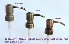 Soap Dispenser Pumps 12 Soap Dispensers w/collars, Mason Jars, Liquor Bottles