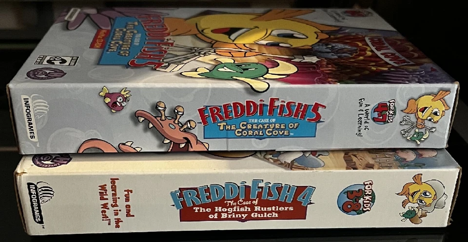Freddi Fish 4 and Freddi Fish 5 Pc Both Sealed/New Boxes XP A Ton Of Fun - Image 3 of 4