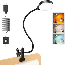 5W Clip on Light, 36LED Eye Caring Reading Light for Bed, 3 Colors  5 Bright...