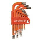 <!--F#f_0-->New Kincrome 9 Piece Tamperproof Torx Key Set Chrome Plated and Powder Coated<!--F/-->