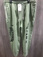 Nike Dri-Fit Men's Size 3XL Oil Green Ja Standard Issue Jogger Basketball Pants