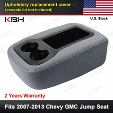 Fits 2007-2013 Silverado Sierra Center Console Armrest Cover Jump Seat Dark Gray