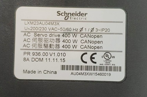 SCHNEIDER ELECTRIC LXM23AU04M3X LEXIUM 23 FREE SHIP - Picture 5 of 5