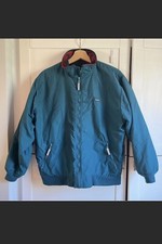 Vintage LL BEAN Warm Up Jacket Fleece Lined Full Zip Size Kids Large/ XL