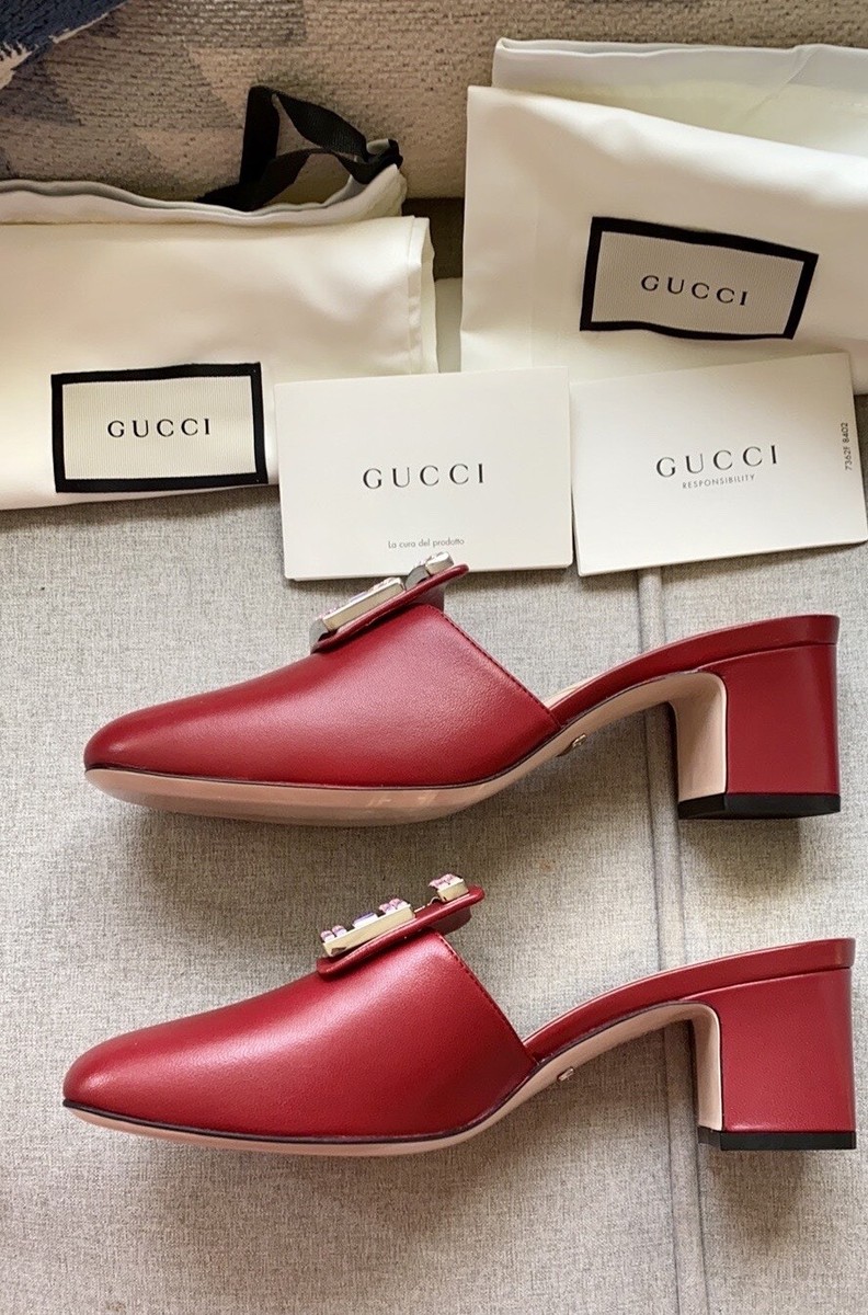 GUCCI ミュール 本革 レッド 楽天市場】【中古】GUCCI 322299 ダブル モンクストラップ