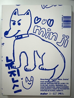 NEWJEANS All Member Autographed Signed Promo Album Bluebook Blue