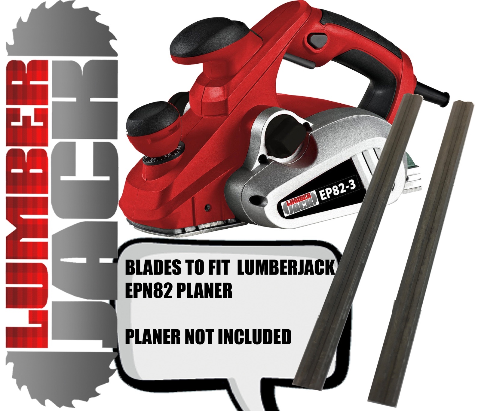 Lumberjack 82mm Electric Planer Replacement Blades (Pair of) eBay