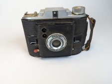 Vintage 1940-50's Ansco Flash Clipper Medium Format Manual Film Camera W Film In