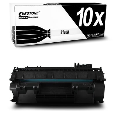 10x Eurotone Patrone XXL f�r HP LaserJet P-2056-D P-2055-DTN P-2057-D P-2053-D