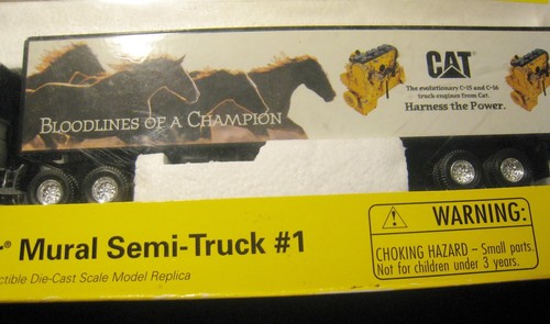 NORSCOT CAT 55079 1/64 Caterpillar Mural Semi-Truck #1 Bloodlines of a Champion - Picture 3 of 13