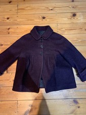 Zara Jacket Xs Purple Smart Short Cropped Coat Blair Wardolf Twee Style Preppy