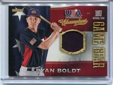 2013 Panini USA Baseball Champions Ryan Boldt Game Gear Jersey #46 NM Condition