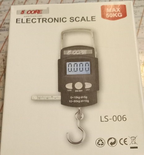 DIGITAL ELECTRONIC BACKLIT FISH SCALE 110lbs w/36-Inch RULER, WEIGH LUGGAGE W@W - 第 4/5 張圖片