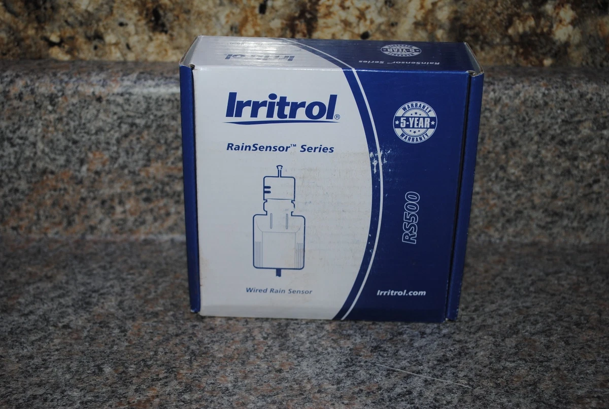 Sensore Pioggia Irritrol RS500 Per Irrigazione - Regolabile 3-25mm, Cavo 7.6m, Compatibile Con Centraline - 4